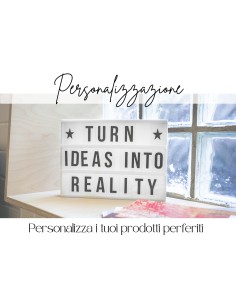 Personalizza la tua creazione