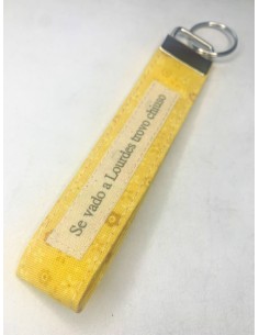 Portachiavi artigianale "Se vado a Lourdes trovo chiuso"...