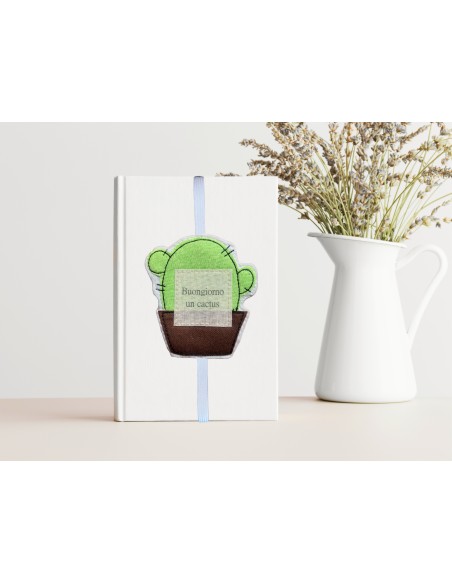 Segnalibro ad elastico BUONGIORNO UN CACTUS