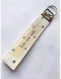 Portachiavi artigianale "Solo cose belle" - Esclusivo...