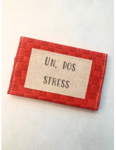 Portacarte - UN DOS STRESS - rosso