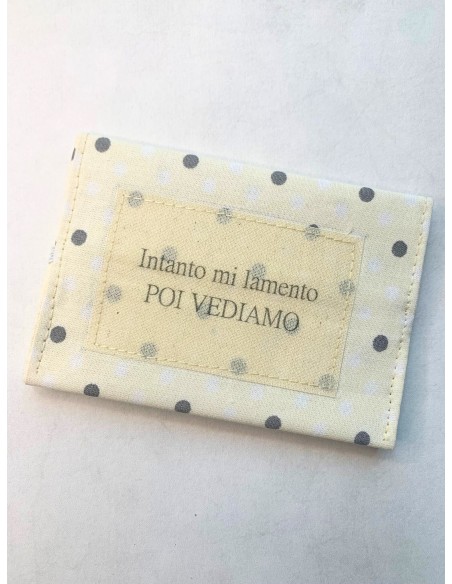 Portacarte - INTANTO MI LAMENTO POI VEDIAMO - giallo