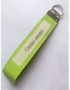 Portachiavi artigianale "Credici sempre" - Esclusivo...