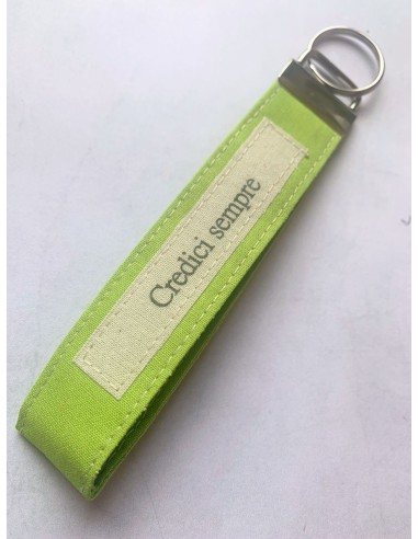 Portachiavi artigianale "Credici sempre" -...