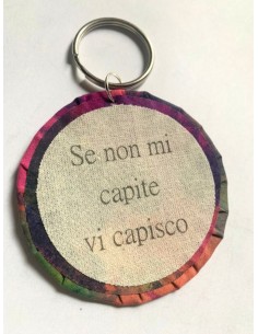 Ciondolo artigianale "Se non mi capite vi capisco" -...