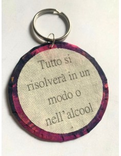 Ciondolo artigianale "Tutto si risolverà in un modo o...
