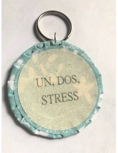 Ciondolo artigianale "UN, DOS, STRESS" - Esclusivo...