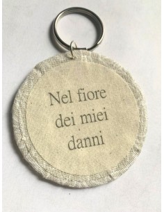 Ciondolo artigianale "Nel fiore dei miei danni" -...