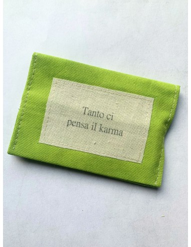 Portacarte - TANTO CI PENSA IL KARMA - verde