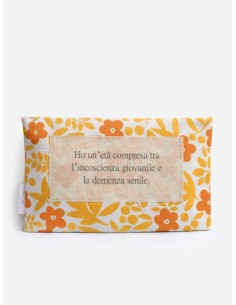 Pochette artigianale - Ho un'età compresa tra - arancione