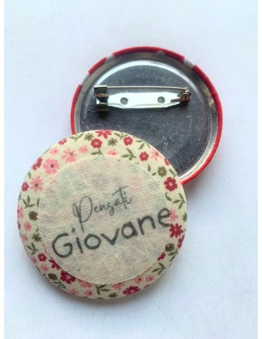 Spilla artigianale "Pensati giovane" -...