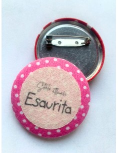 Spilla artigianale "Stato attuale: esaurita" - Esclusivo...
