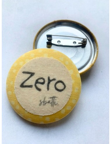 Spilla artigianale "Zero sbatti" - Esclusivo...
