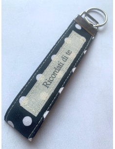 Portachiavi artigianale "Ricordati di te" - Esclusivo...